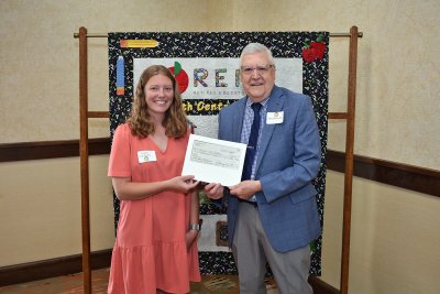 Kaylee Hall-Bethel and Dr. James Newell